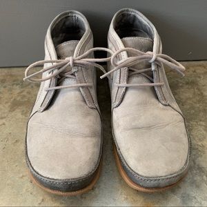 Chaco Soft Leather Nickel Gray Boots Size 7